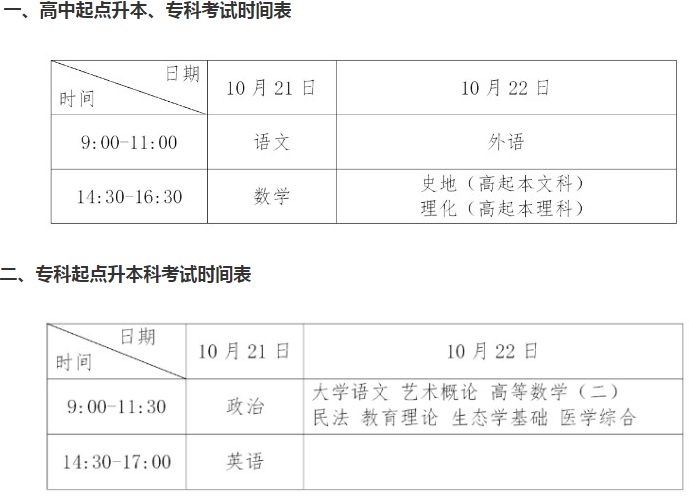 今年广州成人高考日是哪一天？