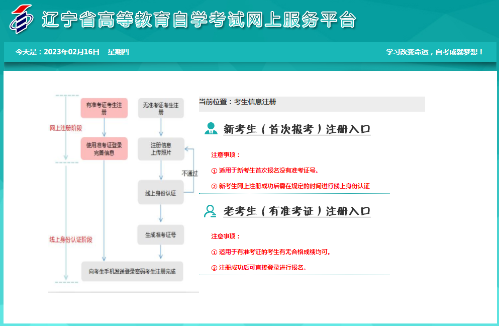 2023年4月辽宁省鞍山市自考报名官网