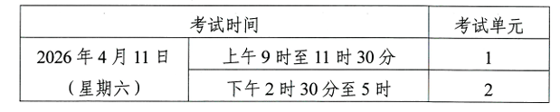 关于印发2026年4月湖南省高等教育自学考试课程考试安排及教材目录的通知